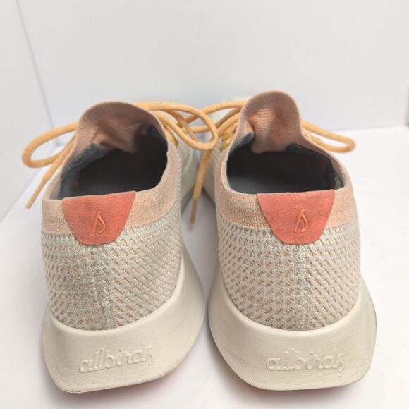 Allbirds Women's Cream & Peach Tree Dasher Knit Athletic Shoes Womens 10 - Picture 4 of 7